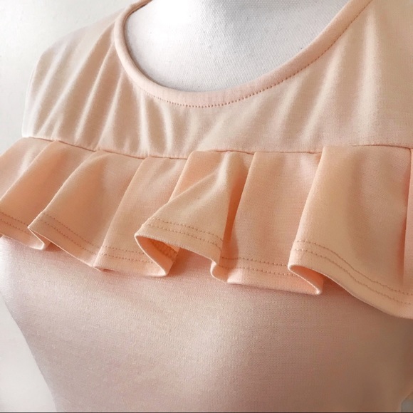 •NEESEE’S DRESSES• NWT Pale Blush Peach Dress - Picture 5 of 8